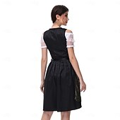 voordelige Dirndl-Oktoberfest Jurken Dirndl Trachtenkleider hulp in de huishouding Duits München Weiden Dames Doek in traditionele stijl Hemd Kleding