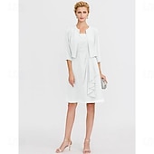 cheap Mother&#039;s Wraps-3/4 Length Sleeve Shrugs Chiffon Wedding / Party / Evening Women&#039;s Wrap With