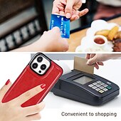 economico Cover per iPhone-telefono Custodia Per iPhone16 iPhone 15 Pro Max Plus iPhone 14 13 12 11 Pro Max Plus Mini SE Per retro Con supporto A calamita Slot per schede Retrò TPU pelle sintetica