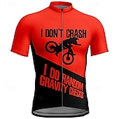 abordables Maillots pour hommes-Homme Maillot Velo Cyclisme Manche Courte Cyclisme Tee-shirt Maillot avec 3 poches arrière VTT Vélo tout terrain Respirable Séchage rapide Conception anatomique Mèche Rouge Bleu Orange Des sports