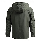 economico Fleece &amp; Giacche 3 in 1-Per uomo Giacca Softshell Giubbino da escursione All&#039;aperto Antivento Resistente all&#039;acqua Felpa con cappuccio Giacca a vento Campeggio / Escursionismo / Speleologia Viaggi Nero Verde militare Cachi