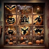 levne Halloween v interiéru-halloween okenní světla halloween dekorace led pavučina pavučina na baterie vnitřní okenní závěsná světla party domácí dekorace