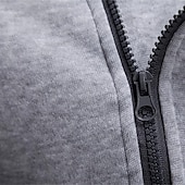 cheap Basic Hoodies-Men&#039;s Hoodie Full Zip Hoodie Wine Hooded Color Block Patchwork Sports &amp; Outdoor Daily Holiday Polyester Streetwear Basic Casual Spring &amp;  Fall Clothing Apparel Hoodies Sweatshirts  Long Sleeve