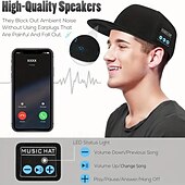 billige Høyttalere-trådløse smart høyttaler hodetelefoner baseball cap - perfekt bursdagsgave for menn kvinner gutter og jenter