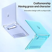 abordables Sacs, sacs à dos pour PC portables-MacBook Etuis Compatible avec Macbook Air Pro 13,3 14 16.0 pouce Dur Plastique Clair comme de l&#039;eau de roche