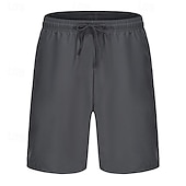 baratos Shorts de moletom-Homens Shorts de moletom Calção Shorts de verão Bolsos Com Cordão Cintura elástica Tecido Conforto Curto Esportes Diário Para Noite Moda Casual Preto Cinzento Micro-Elástica