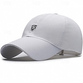 preiswerte Baseballkappe für Herren-Herren Cap Basecap Sonnenhut Kappe Schwarz Weiß Polyester Modisch Brautkleider schlicht Strasse Täglich Glatt Einstellbar Sonnenschutz Atmungsaktiv