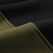 economico felpe con cappuccio da uomo di base-Per uomo Felpa con cappuccio a zip intera Felpa con cappuccio e zip Bianco Rosso Blu Cachi Con Cappuccio Blocco di colori Con zip Patchwork Sport &amp; Outdoor Quotidiano Ferie Poliestere Streetwear
