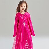 abordables Costumes pour filles-Conte de Fées Princesse Elsa Anna Tenues Robe de demoiselle d'honneur Costume de soirée à thème Cosplay for Fille Enfants Carnaval Nouvel An Fête / Soirée