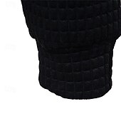 billiga bashuvtröjor för män-Herr Våffla hoodies Huvtröja Svart Vit Ljusgrå Mörkgrå Huva Slät Ficka Sport &amp; Utomhus Dagligen Helgdag Polyester Streetwear Grundläggande Ledigt Vår &amp; Höst Kläder Pull Tröjor Långärmad