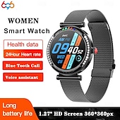 abordables Pulseras inteligentes-696 CF33 Reloj inteligente 1.27 pulgada Pulsera inteligente Bluetooth Podómetro Recordatorio de Llamadas Seguimiento del Sueño Compatible con Android iOS Mujer Llamadas con Manos Libres Recordatorio
