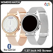 abordables Pulseras inteligentes-696 CF37 Reloj inteligente 1.27 pulgada Pulsera inteligente Bluetooth Podómetro Recordatorio de Llamadas Seguimiento del Sueño Compatible con Android iOS Mujer Hombre Llamadas con Manos Libres