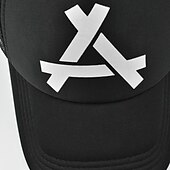 billige Baseballcaps for menn-Herre Snapback lue Baseballcaps Solhatt Trucker Hat Nettinghette Svart Hvit Bomull Netting Mesh tilbake Mote Fritid Gate Daglig Grafisk Justerbare Solkrem Pustende