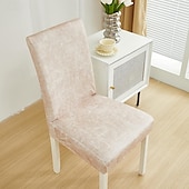 abordables Housse de chaise-Housse de chaise de salle à manger résistante à l&#039;eau pour salle à manger, cuisine, mariage, hôtel, banquet, restaurant - Housses de chaise élastiques anti-salissures, durables et faciles à nettoyer, parfaites