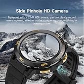 cheap Smartwatch-iMosi I6 Smart Watch 1.43 inch 4G LTE Cellular Smartwatch Phone 4G Pedometer Call Reminder Sleep Tracker Compatible with Null Men GPS Hands-Free Calls Waterproof IP 67 46mm Watch Case