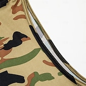 economico Canotte da palestra-Per uomo Canotta Maglietta smanicata Felpa con cappuccio senza maniche Senza Maniche Con Cappuccio Estate Mimetico Moda Streetwear Muscolo Con cappuccio Sport &amp; Outdoor Athleisure Palestra Verde
