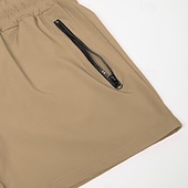 baratos shorts ativos masculinos-Homens calções atléticos Shorts de 3 polegadas Calções de treino Short curto Shorts de Corrida com forro de malha Bolso Com Zíper Design de cordão elástico Côr Sólida Respirável Secagem Rápida Curto