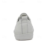 cheap Men&#039;s Sneakers-Men&#039;s White Casual Low-Top Sneakers - Comfortable and Trendy Lace-Up Shoes for Everyday Wear