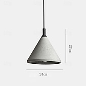 cheap Pendant Lights-Industrial Cement Pendant Light Retro Loft Ceiling Hanging Lamp Dining Room Aisle Coffee Bar Kitchen Island Pendant Lamps E27 Grey Lamp Fixture Height Adjustable
