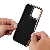 זול נרתיקים לאייפון-טלפון מגן עבור אייפון 16 iPhone 15 Pro Max iPhone 14 Pro Max אייפון 13 פרו מקס כיסוי אחורי תמיכה בטעינה אלחוטית עמיד בזעזועים TPU צפוי עור PU