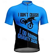abordables Maillots pour hommes-Homme Maillot Velo Cyclisme Manche Courte Cyclisme Tee-shirt Maillot avec 3 poches arrière VTT Vélo tout terrain Respirable Séchage rapide Conception anatomique Mèche Rouge Bleu Orange Des sports