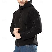 economico Softshell, pile e giacche da escursionismo-Per uomo Giacca in pile da escursione Inverno All&#039;aperto Caldo Morbido Comodo Giacche in pile Giacca leggera Cerniera intera Scalate Campeggio / Escursionismo / Speleologia Viaggi Nero Marrone Verde