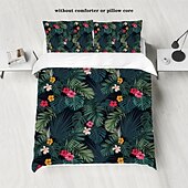 economico Set copripiumino-copripiumino con piante tropicali - include copripiumino e federe - design botanico lussureggiante e vivace - tessuto morbido e confortevole - perfetto per aggiungere un tocco rinfrescante all&#039;arredamento della tua camera da letto