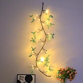 Недорогие Огни Хэллоуина-Светодиодный светильник из ротанга для Хэллоуина, имитация дерева, гибкие моделирующие светильники, питание от USB, 8 режимов освещения, рождественская вечеринка, украшение для помещения, Хэллоуин,