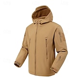 abordables Softshell, polares y chaquetas de montaña-Hombre Chaqueta Softshell Chaqueta para senderismo Al aire libre Bloque de color Resistente al Viento Resistente al Agua Sudadera Chaqueta cortavientos Camping / Senderismo / Espeleología Viaje Negro