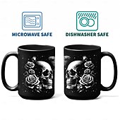 economico Tazze e tazzine-tazza con teschio regali goth da 13 once per donne regali con teschio per donne - regali da strega regali con teschio per uomo tazza da caffè con teschio grande e unica - decorazione goth tazza goth - tazza con teschio regali gotici per uomini regali per