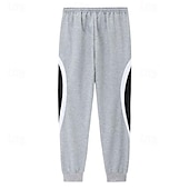 cheap Sweatpants-Men&#039;s Sweatpants Joggers Trousers Pocket Drawstring Color Block Comfort Casual Daily Holiday Sports Stylish Black Grey Micro-elastic