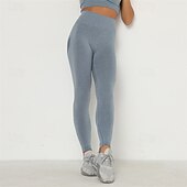 levne Legíny a legíny na jógu-Dámské Kalhoty na jógu Legíny na jógu Elastický pas Vysoký pas Jóga Cvičení v tělocvičně Pilates Cyklistické kalhoty Tmavě šedá melounová červená Armádní zelená Sportovní Sportovní oděvy Elastické