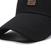 preiswerte Baseballkappe für Herren-Herren Cap Basecap Sonnenhut Kappe Schwarz Rote Polyester Modisch Brautkleider schlicht Strasse Täglich Buchstabe Einstellbar Sonnenschutz Atmungsaktiv