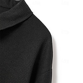 preiswerte Lässige Jacken-Herren Leichte Jacke Waffeljacke Sommerjacke Hemdjacke Urlaub Täglich Weich Tasche Frühling &amp; Herbst Einfach Mode Klassisch Revers Regulär Waffelstoff Schwarz Weiß Blau Khaki Grau Jacken