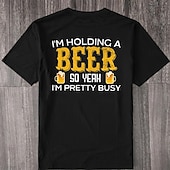 economico Magliette grafiche da uomo-Per uomo Birra dell&#039;Oktoberfest Stampa lettera Maglietta 100% Cotone Manica Corta Grafico Camicia Nero Maglietta comoda Streetwear Sport all&#039;Aperto Abbigliamento di stilista