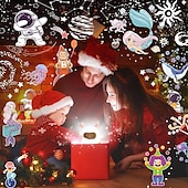abordables luces del proyector galaxia estrella-Proyector de luz nocturna 3 en 1 con luz nocturna deslizante para coche de ciervo con rotación de 360 grados para regalo 3 de niños en 1