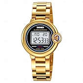 economico Orologi digitali-SKMEI Da donna Orologio digitale Di tendenza Orologio casual Orologio da polso Luminoso Allarme sveglia Calendario Data Acciaio inossidabile Guarda