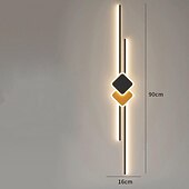 お買い得  室内ウォールライト-LED 屋内壁掛けライト 温白色 90cm 北欧 クラシック ロングストリップ リニアバー LED 壁取り付け用燭台 ライト ミニマリズム ブラック オレンジ ホワイト 照明器具 浴室 化粧台 壁掛け 寝室 廊下用 110-240V