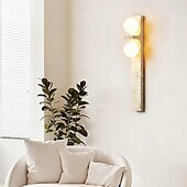 cheap Indoor Wall Lights-LED Indoor Wall Lights Cream Wabi-sabi Style Creative Grille Long LED Wall Lamp Rustic Wall Sconces for Living Room TV Staircase Backdrop Bedroom Bedside Decorative Lamps Stairs 110-240V