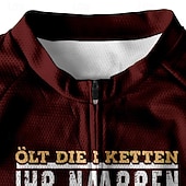 رخيصةأون قمصان رجالية-رجالي جورسيه الدراجة مطبوعة بأحرف وأرقام كم قصير الدراجة تي شيرت جورسيه مع 3 جيوب خلفية دراجة جبلية سريع جاف تصميم تشريحي تفتيل متنفس رياضات بورجوندي ملابس