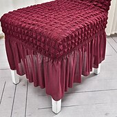 economico Fodera per sedia da pranzo-Coprisedie da pranzo Coprisedie elasticizzate universali per sala da pranzo con gonna, fodera rimovibile per sedia Parsons per banchetti per feste di matrimonio in cucina