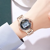 economico Orologi digitali-SKMEI Da donna Orologio digitale Di tendenza Orologio casual Orologio da polso Luminoso Allarme sveglia Calendario Data Acciaio inossidabile Guarda