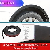 economico Decorazione e protezione carrozzeria-Set da 4 pezzi di protezioni passaruota in PVC opaco: protezione da graffi e urti per la protezione anteriore