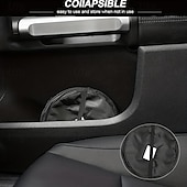 economico deposito bagagli e viaggi-pattumiera portatile per auto: organizer pieghevole per seggiolino auto, contenitore per la pasta, secchio a spirale, contenitore per rifiuti compatto e conveniente per veicoli