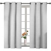 baratos Cortinas de Janela-Cor sólida cortina blackout completa cortina de linho de algodão blackout varanda quarto pára-sol simples sala estar quarto cortina