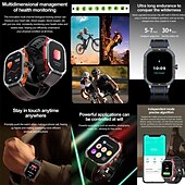 billige Smartklokker-hk56 smart sportsklokke 2,06 tommers amoled storskjerm bluetooth call ai stemme roterende krone digitale treningsklokker for kvinner