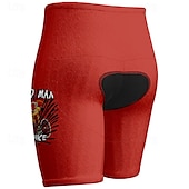 billige Shorts, tights og bukser for menn-Herre Sykkelshorts Sykkel Shorts Slank Fasong sport Grafisk Pustende Hurtigtørkende Høy Elastisitet Bekvem Gul Rosa Klær Sykkelklær