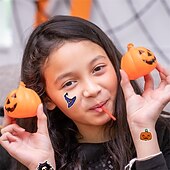 levne Halloween dekorace-24ks halloween party dekorace mimozemské samolepky personalizované dekorace kytarový notebook zavazadla diy