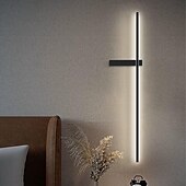 baratos Candeeiros de Parede de interior-luminárias de parede internas LED fonte de luz de 3 cores luminária de parede geométrica linear minimalista arandelas longas iluminação de parede luminárias de parede para sala de estar luminárias de