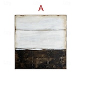preiswerte Landschaftsgemälde-handgemaltes Ölgemälde beige braun Malerei braun Wabi Sabi Kunstwerk strukturiertes Ölgemälde beige Ölgemälde braun abstraktes Ölgemälde Leinwandkunst moderne horizontale Dekorkunst